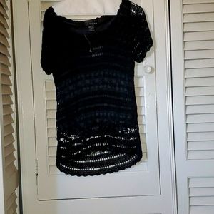 2 piece black skirt set